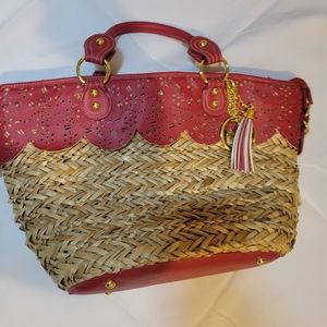 Iman large straw bag